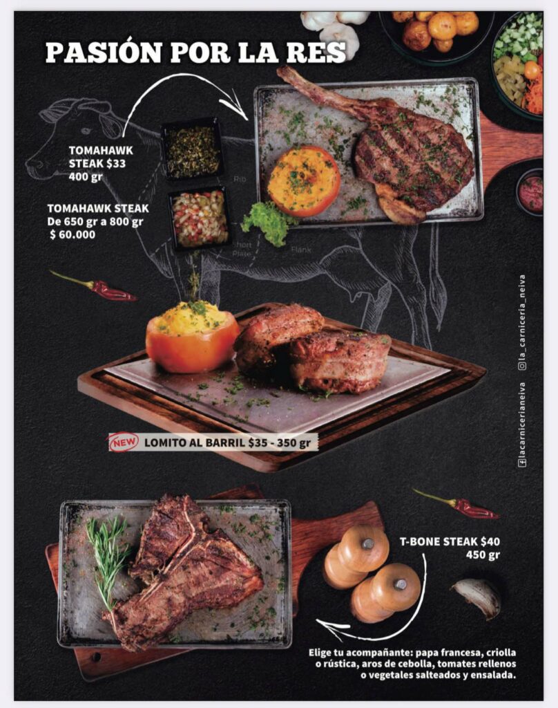 Carniceria Menu 3 Res